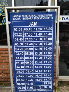 Jadwal Bus DAMRI dari Botani ke Bandara Soekarno Hatta