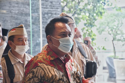 Ketua DPRD Provinsi Jawa Barat Brigjen TNI (Purn) Taufik Hidayat menghadiri acara peluncuran Gerakan Nasional (Gernas) Bangga Buatan Indonesia (BBI) Jabar bertempat di Trans Convention Centre, Kota Bandung, Sabtu (3/4/2021).(Foto : M. Sidiq/Humas DPRD Jabar).