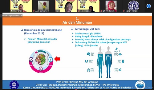 Bincang Daring Bareng Lansia (BDBL), yang digelar Agrianita IPB University, Kamis (8/4/2021).