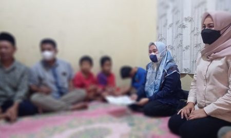 Ketiga korban sedang dalam pendampingan kader PKK Desa Ciherang pondok