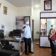Wakil Ketua DPRD Provinsi Jawa Barat Achmad Ru'yat melaksanakan kunjungan kerja ke Kantor Samsat Kabupaten Subang, kunjungan tersebut dalam rangka pemantauan Pemberlakuan pembatasan kegiatan masyarakat (PPKM). Rabu, (14/7/2021).