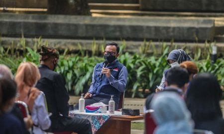 Bima Arya rapat dengan para kepala Puskesmas di Taman Ekspresi, Kamis (8/7/2021).