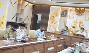 Rapat Kerja Komisi I DPRD Jabar bersama mitra kerja membahas tentang RKUA-PPAS Tahun 2022 di ruang rapat Komisi I DPRD Jabar, Jalan Diponegoro no. 27, Kota Bandung, Rabu (18/8/2021).