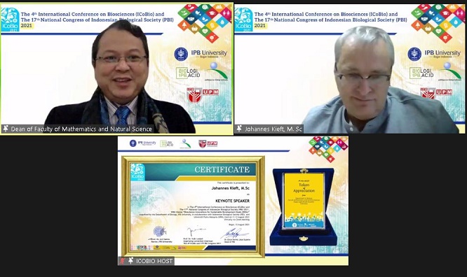 ICoBio, Departemen Biologi, FMIPA, IPB University, Perhimpunan Biologi Indonesia (PBI), UPM, Biodiversias