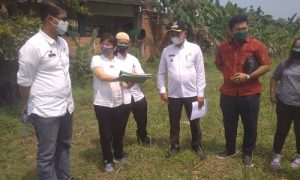 penyerahan lokasi lahan yang akan dibangun RSUD Parung di Desa Cogreg.
