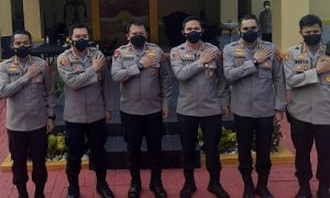 Wakapolda Jabar Brigjen Pol Eddy Sumitro Tambunan foto bersama lima Kapolres