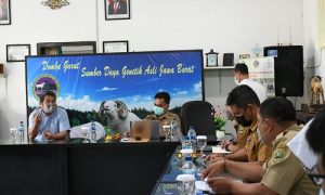 Pimpinan dan Anggota Komisi II DPRD Provinsi Jawa Barat melaksanakan Kunjungan Kerja ke Dinas Pertahanan Pangan dan Peternakan Balai Pengembangan Perbibitan Ternak Domba dan Kambing Margawati