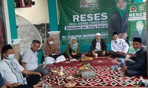 Keterangan foto : Anggta DPRD Kota Bogor dari PKB melakukan reses dimasa dang ke-1 tahun 2021