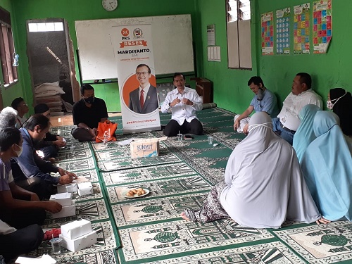 Anggota DPRD Kota Bogor Mardiyanto melakukan reses di Cikaret