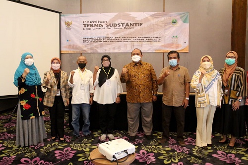 Pelatihan teknis substantif dari Dinas Koperasi dan UMKM Provinsi Jabar kepada pelaku UMKM Kota Bogor